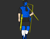 Desenho Soldado romano pintado por guardião  subzero