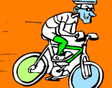 Desenho Ciclismo pintado por rebeca