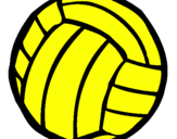 Desenho Bola de voleibol pintado por aline