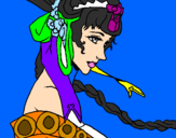 Desenho Princesa chinesa pintado por FABIANA