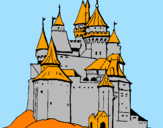 Desenho Castelo medieval pintado por tiago