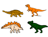 Desenho Dinossauros de terra pintado por cauan