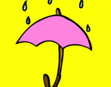 Desenho Guarda-chuva pintado por pALA