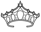 Desenho Tiara pintado por coroa
