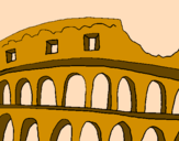 Desenho Coliseu pintado por Amanda