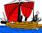 Desenho Barco romano pintado por CARLOS
