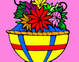 Desenho Cesta de flores 11 pintado por carmem maria, marilda 
