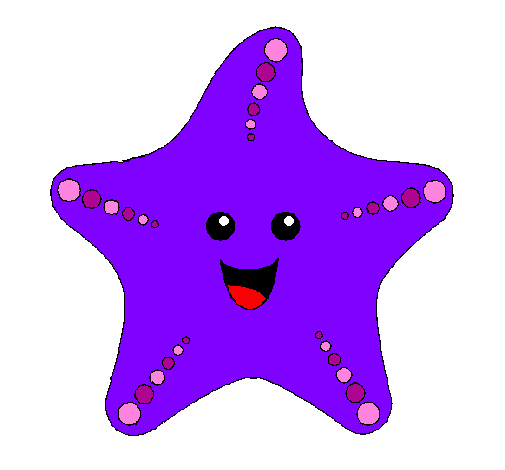 Desenho Estrela do mar pintado por bloom