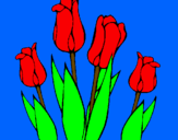 Desenho Tulipa pintado por ludmilla de jesus