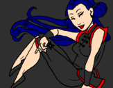 Desenho Princesa ninja pintado por sabrina