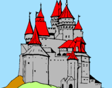 Desenho Castelo medieval pintado por CRISTIANA