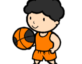Desenho Jogador de basquete pintado por R@ildson