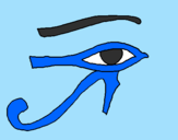 Desenho Olho de hórus pintado por CRISTIANA
