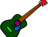 Desenho Guitarra espanhola II pintado por ivanmo
