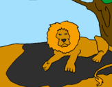 Desenho O Rei Leão pintado por ANDRÉ LUIZ