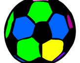 Desenho Bola de futebol pintado por thiago