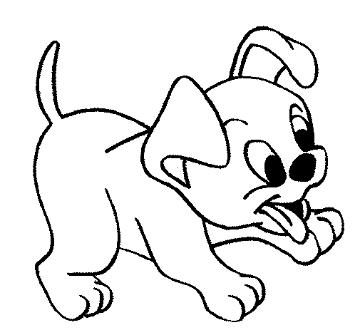 Desenho Cachorro pintado por camila