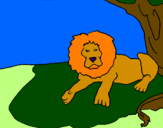 Desenho O Rei Leão pintado por Bruno D