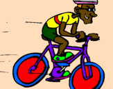 Desenho Ciclismo pintado por Gisele