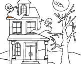 Desenho Casa do terror pintado por VicTórya Foox