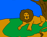 Desenho O Rei Leão pintado por Entony S. Camargo