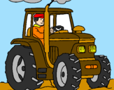 Desenho Tractor em funcionamento pintado por marcos felipe rb