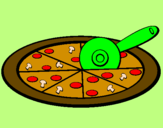 Desenho Pizza pintado por CcrisKiityy