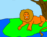 Desenho O Rei Leão pintado por Brandon Ian