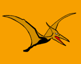 Desenho Pterodáctilo pintado por keuller  de  moraes