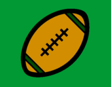 Desenho Bola de futebol americano II pintado por keuller  de  moraes