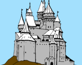 Desenho Castelo medieval pintado por PEDRO CORDEIRO