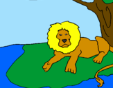 Desenho O Rei Leão pintado por gabriel rodrigez