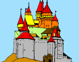 Desenho Castelo medieval pintado por Bruna1