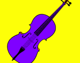 Desenho Violino pintado por roberta