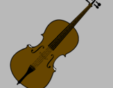 Desenho Violino pintado por KATHIA
