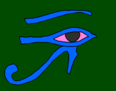 Desenho Olho de hórus pintado por Rafaella