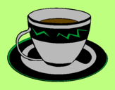Desenho Taça de café pintado por maria fernanda portel
