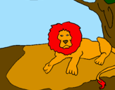 Desenho O Rei Leão pintado por bruno henrrique bueno