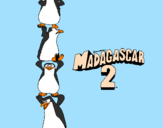 Desenho Madagascar 2 Pingüinos pintado por super-pinguim