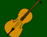Desenho Violino pintado por Thiago