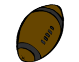 Desenho Bola de futebol americano pintado por douglas