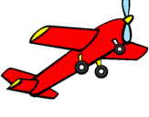 Desenho Brinquedo avião pintado por GALÃ