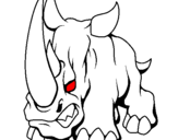 Desenho Rinoceronte II pintado por fera