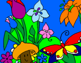 Desenho Fauna e Flora pintado por tattii