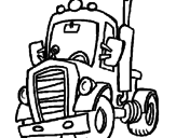 Desenho Tractor pintado por caminhão