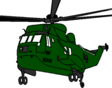 Desenho Helicoptero de resgate pintado por fred