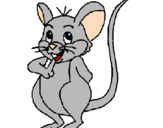 Desenho Rato pintado por barbara souza