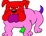 Desenho Cão Bulldog pintado por joapedro