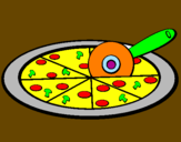 Desenho Pizza pintado por artur
