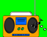Desenho Radio cassette 2 pintado por rich      i     diego